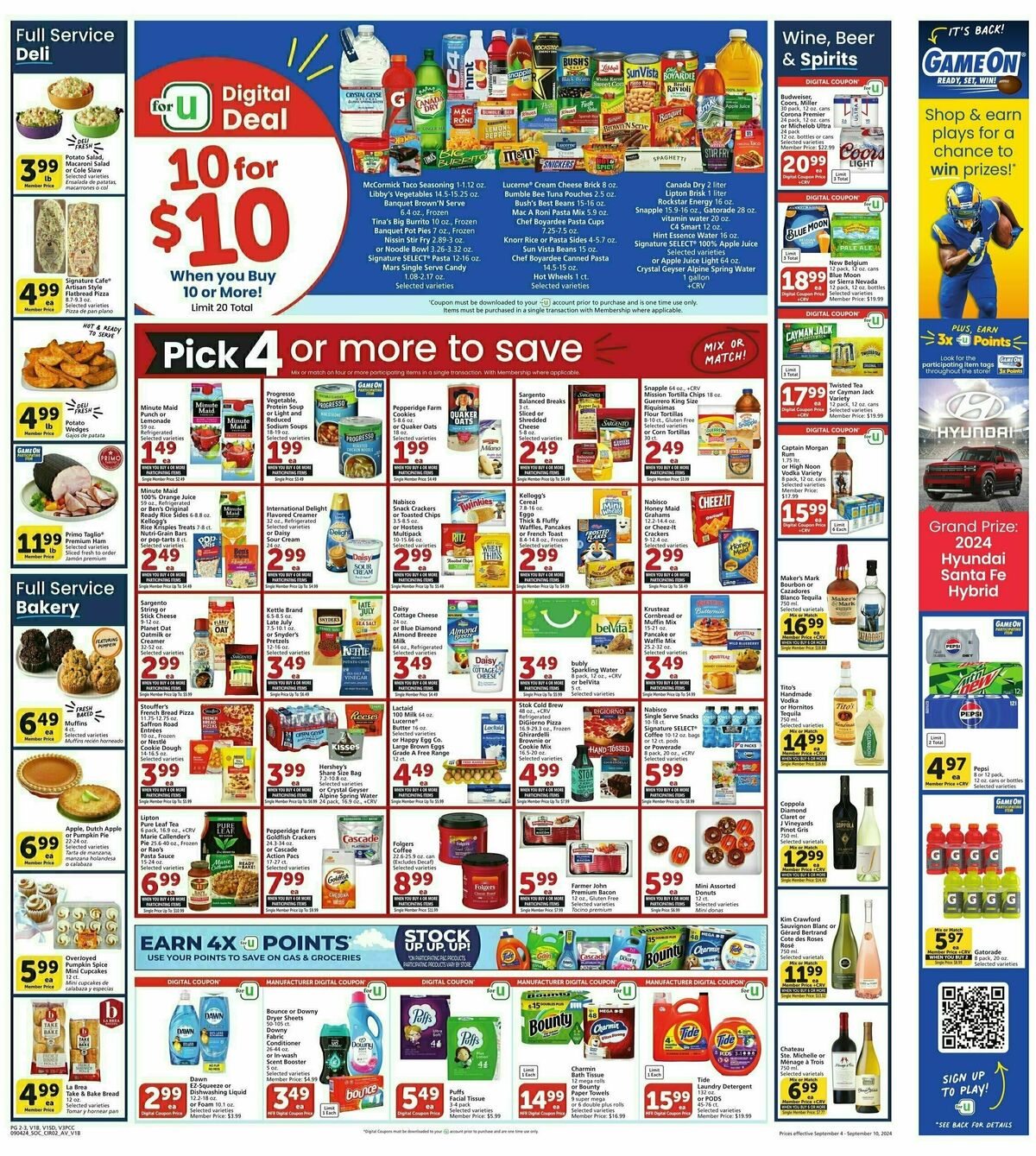 Vons Weekly Ad from September 4