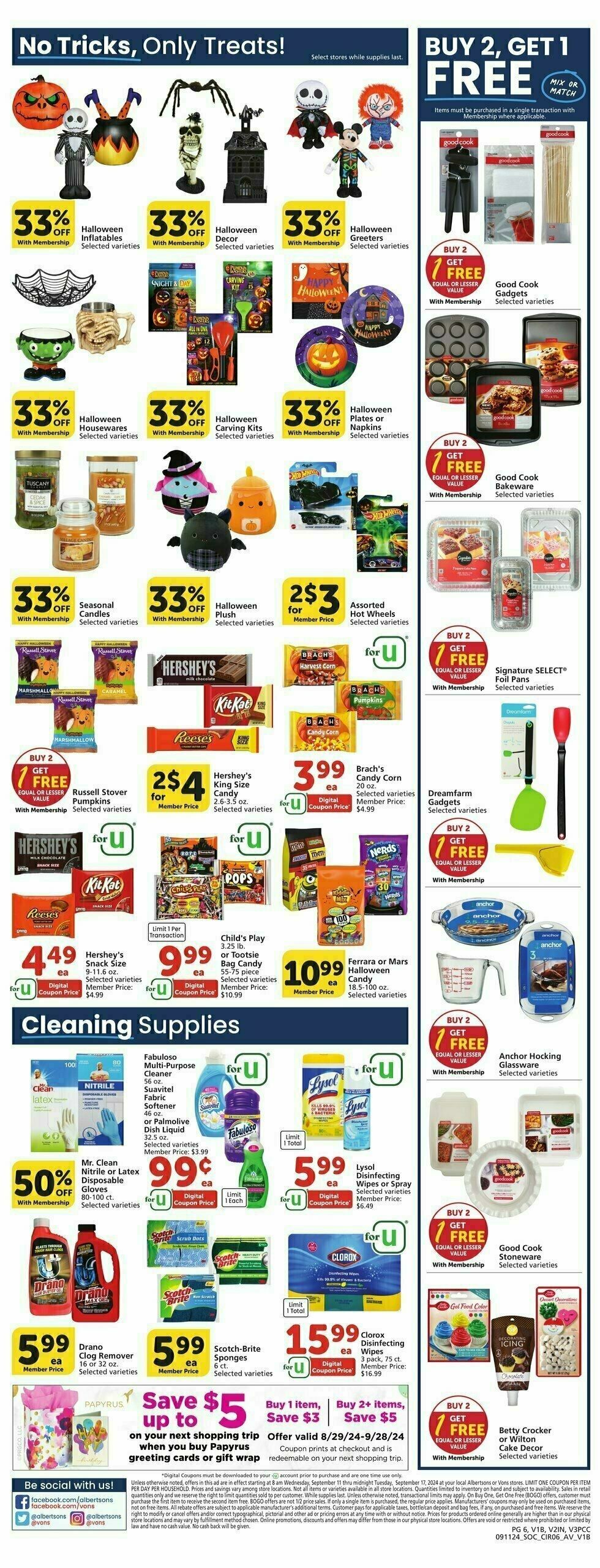 Vons Weekly Ad from September 11