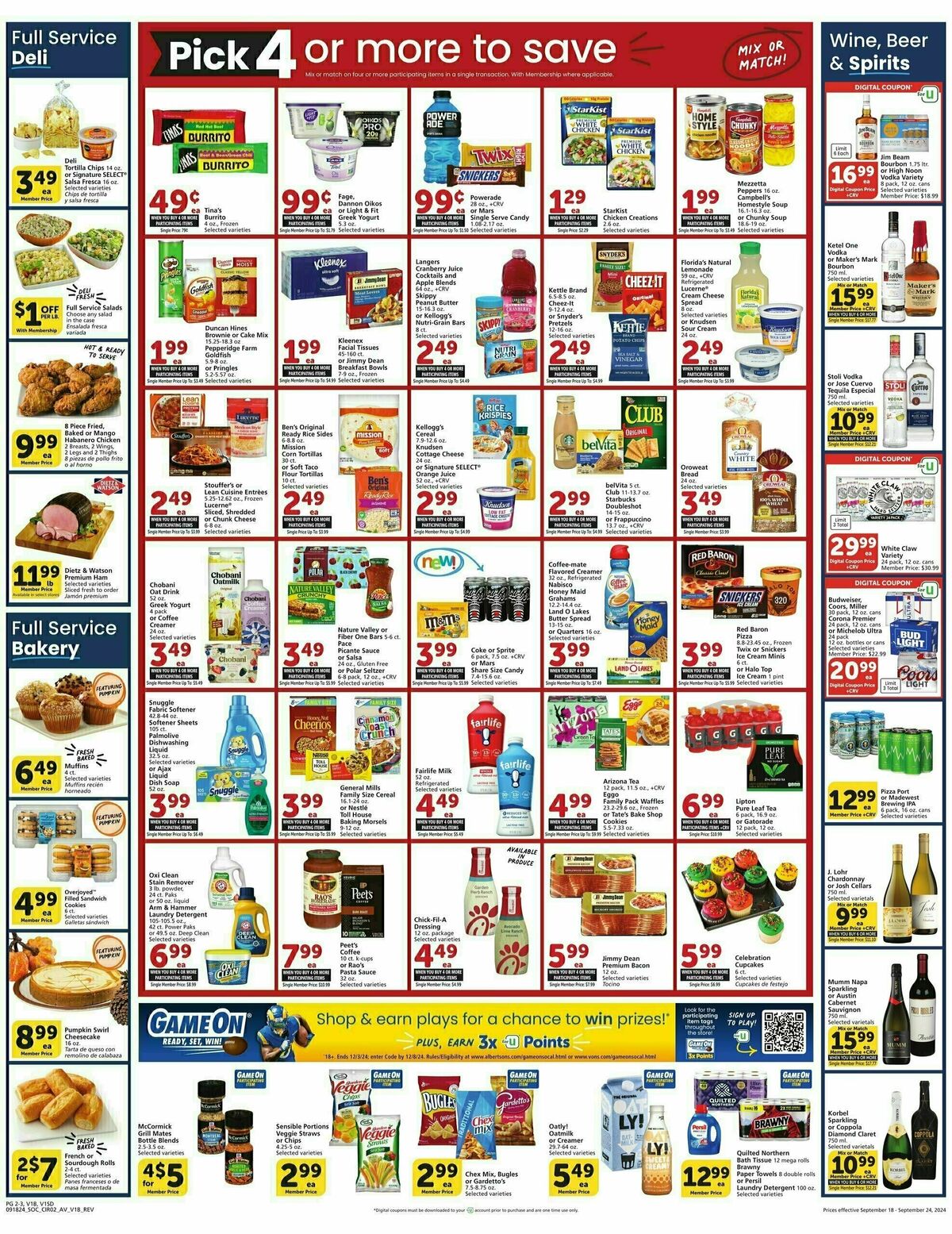 Vons Weekly Ad from September 18