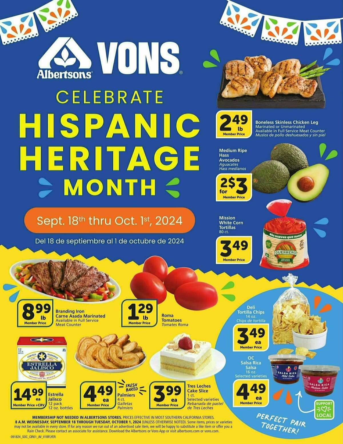 Vons Specialty Publication Weekly Ad from September 18