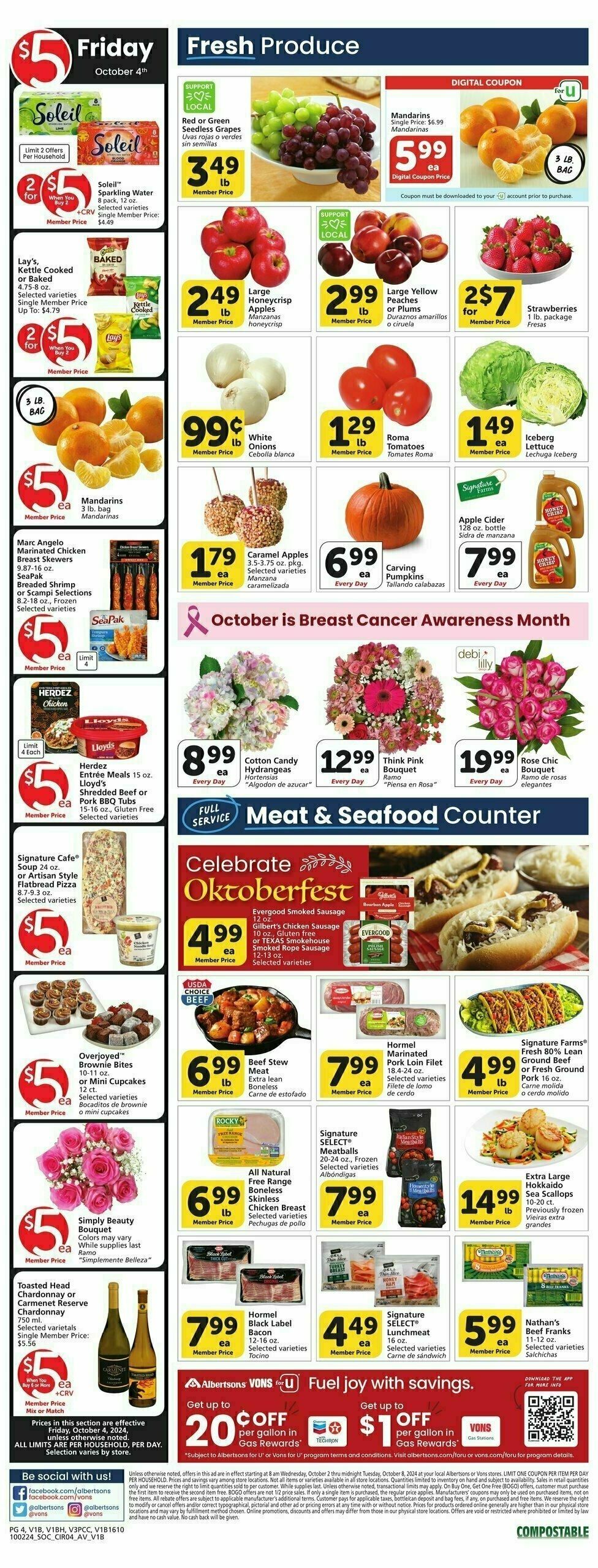 Vons Weekly Ad from October 2