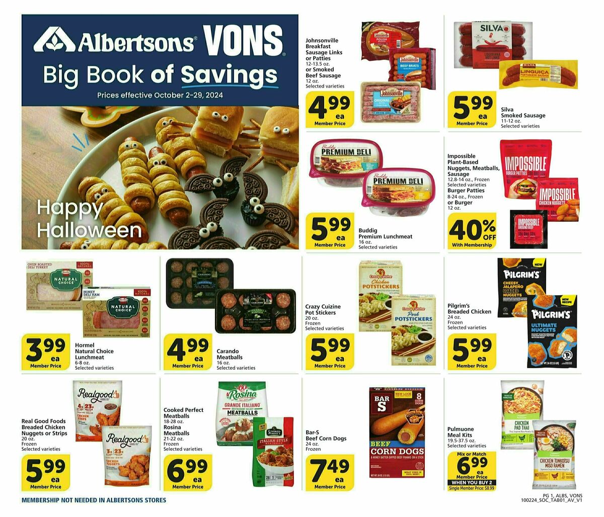 Vons Big Book of Savings Weekly Ad from October 2