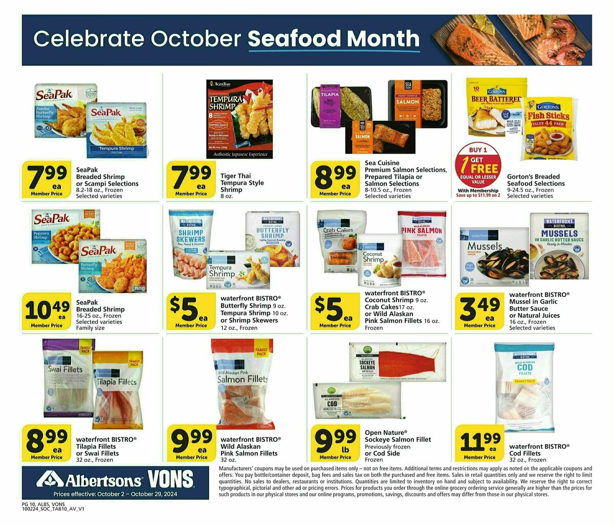 Vons Big Book of Savings Weekly Ad from October 2