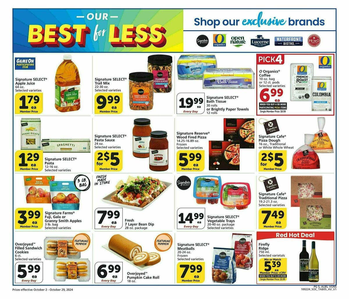 Vons Big Book of Savings Weekly Ad from October 2