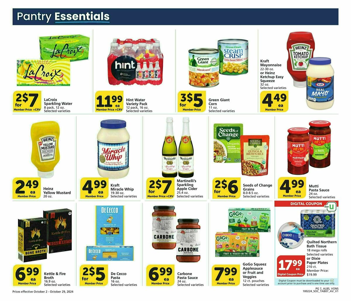 Vons Big Book of Savings Weekly Ad from October 2