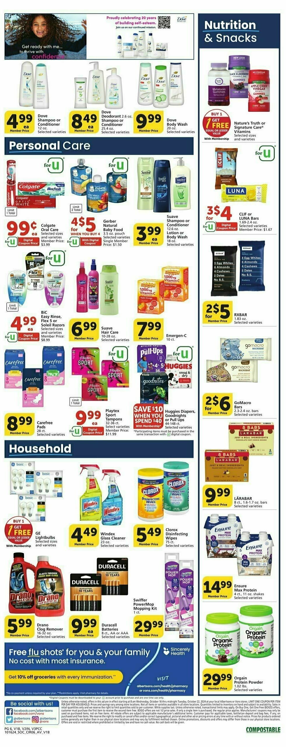 Vons Weekly Ad from October 16