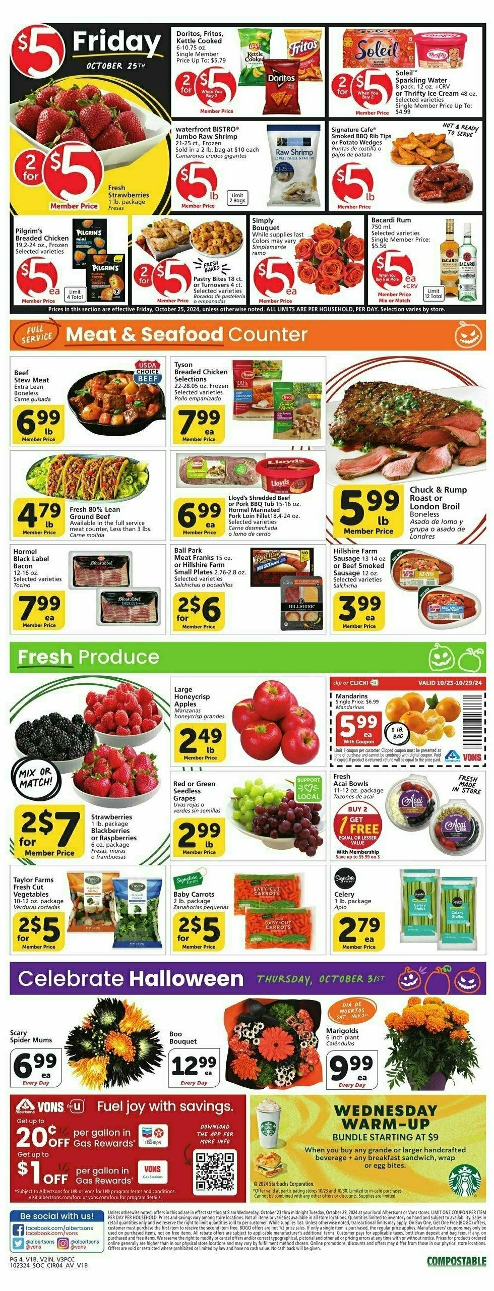 Vons Weekly Ad from October 23