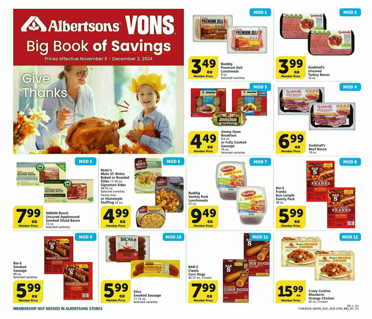 Vons Big Book of Savings Weekly Ad from November 6