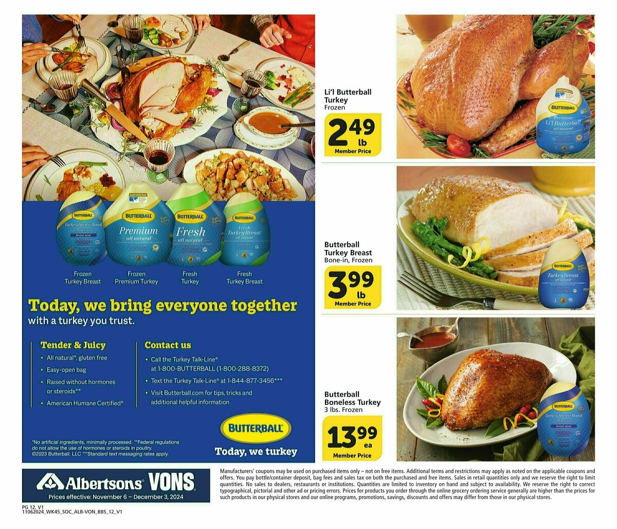 Vons Big Book of Savings Weekly Ad from November 6