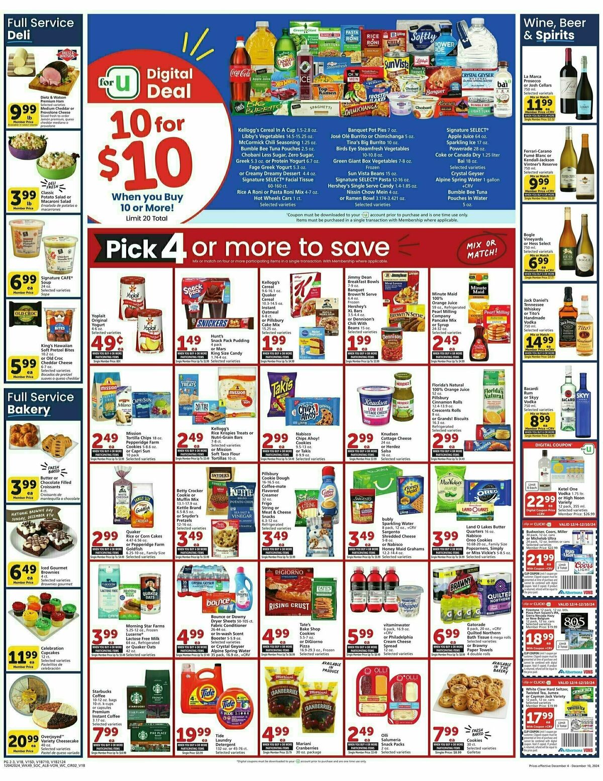 Vons Weekly Ad from December 4