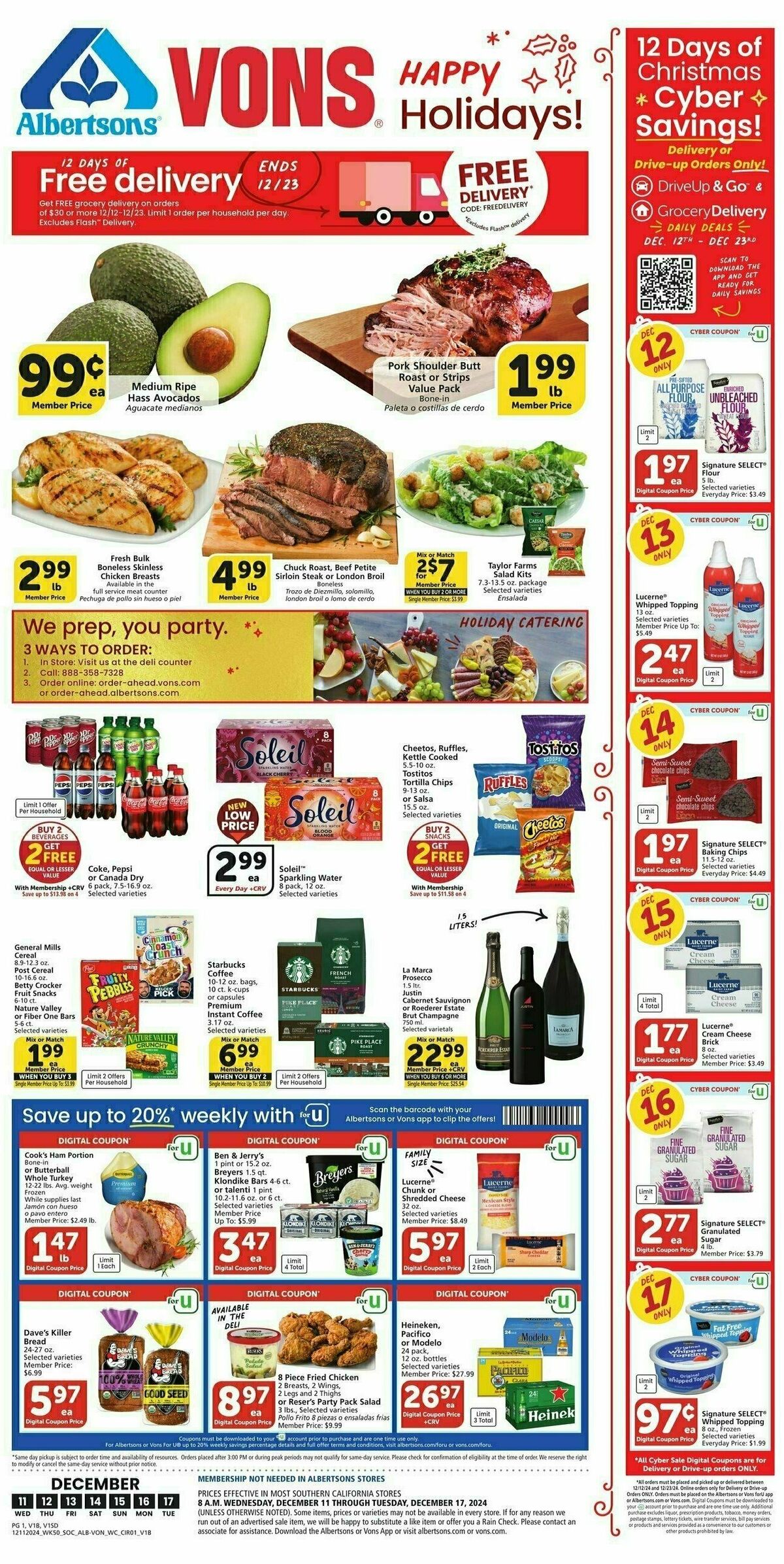 Vons Weekly Ad from December 11