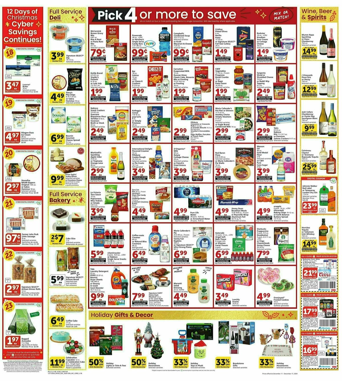 Vons Weekly Ad from December 11