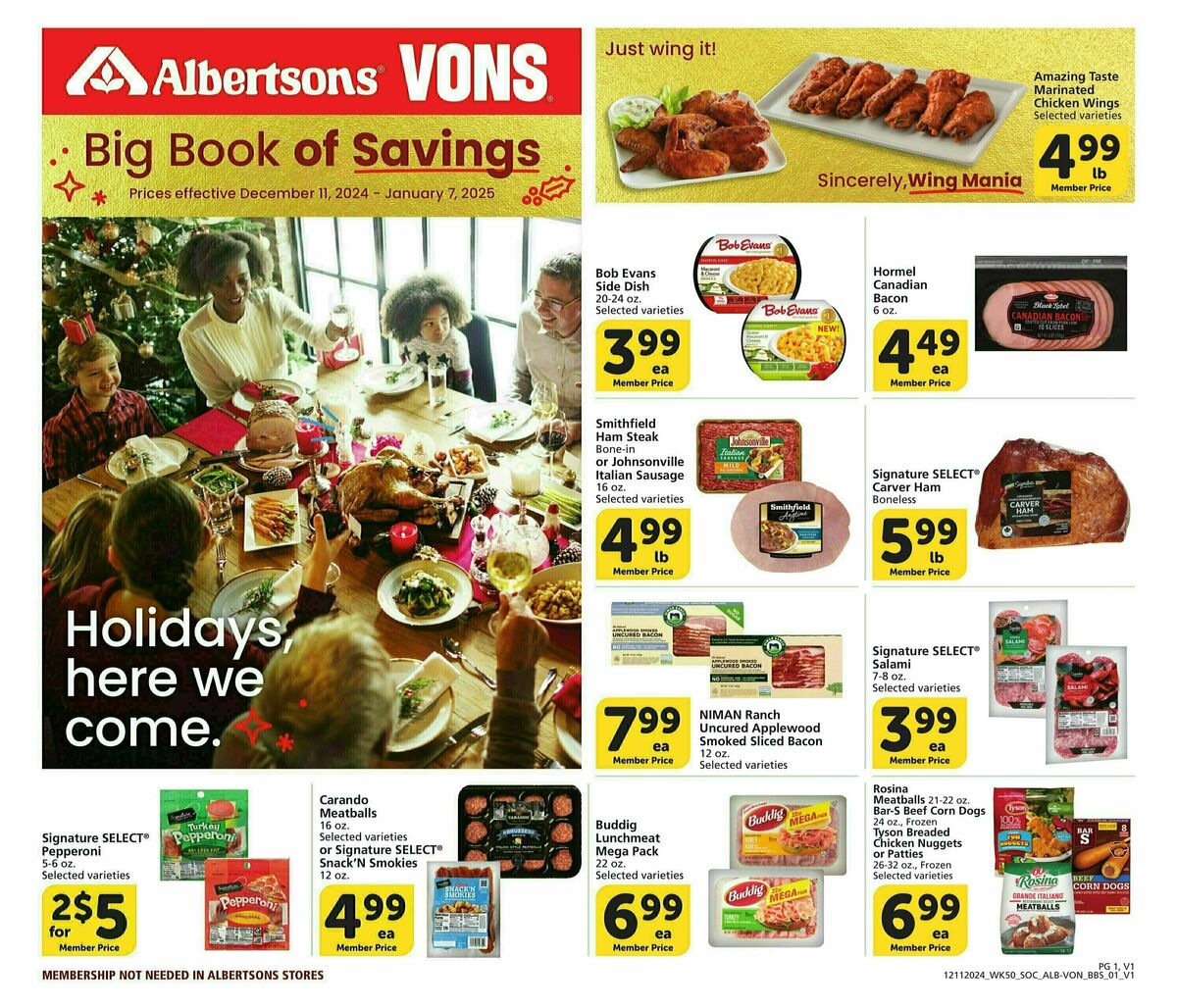 Vons Big Book of Savings Weekly Ad from December 11