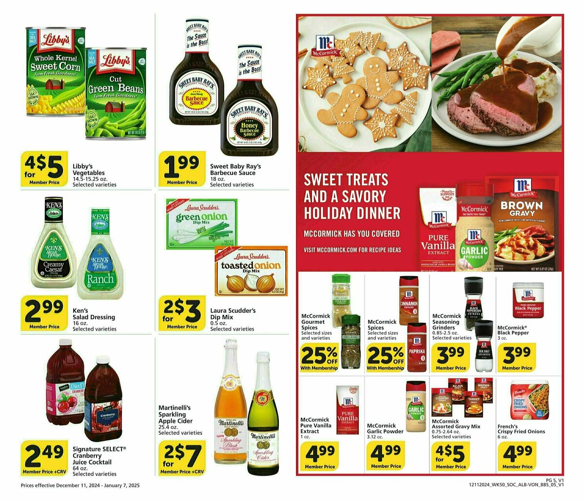 Vons Big Book of Savings Weekly Ad from December 11