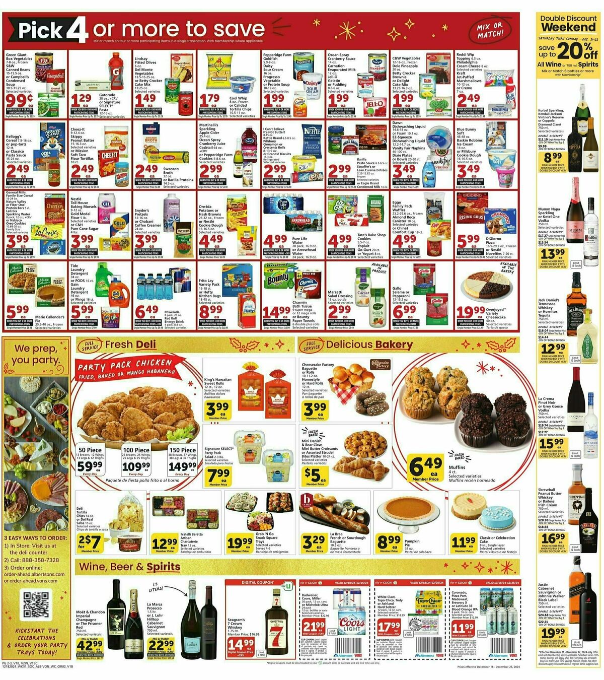 Vons Weekly Ad from December 18