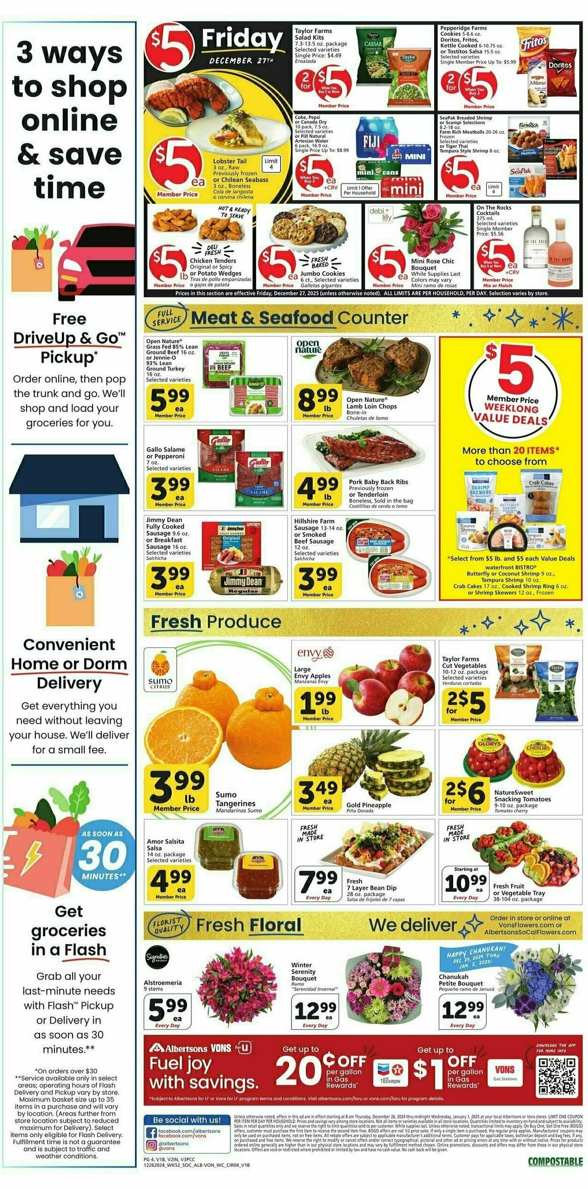 Vons Weekly Ad from December 26