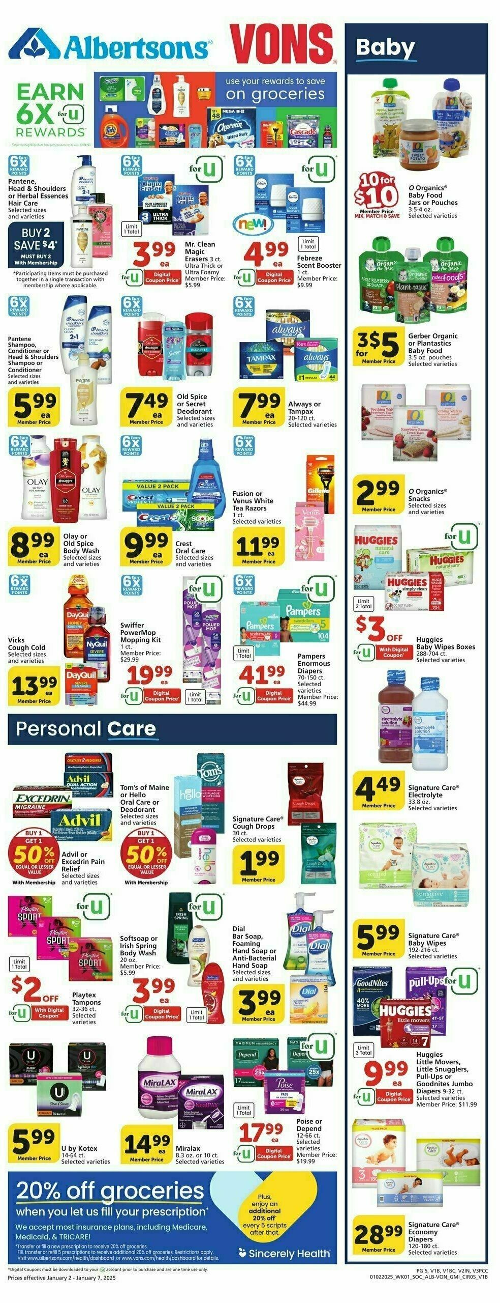 Vons Weekly Ad from January 2