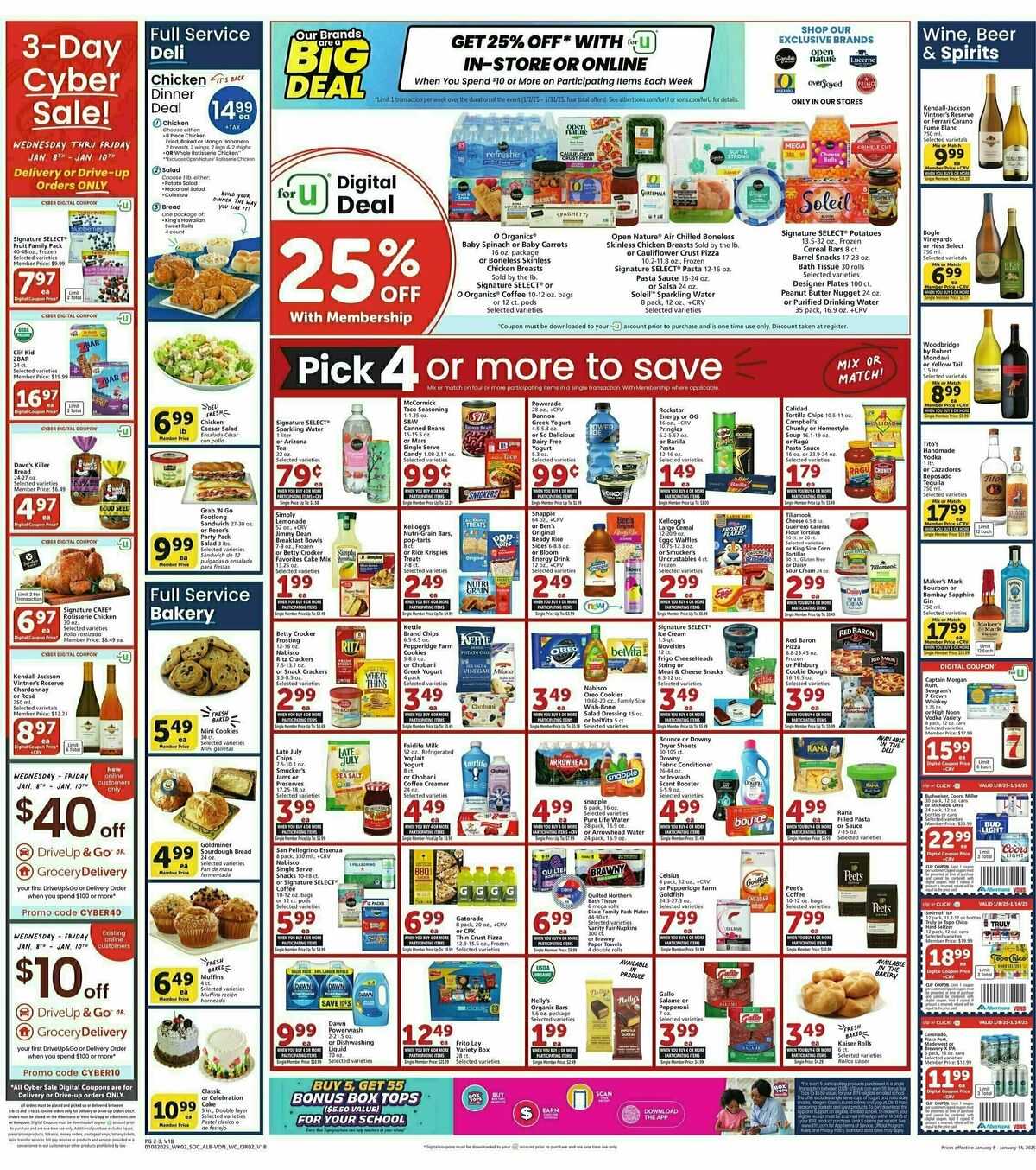 Vons Weekly Ad from January 8