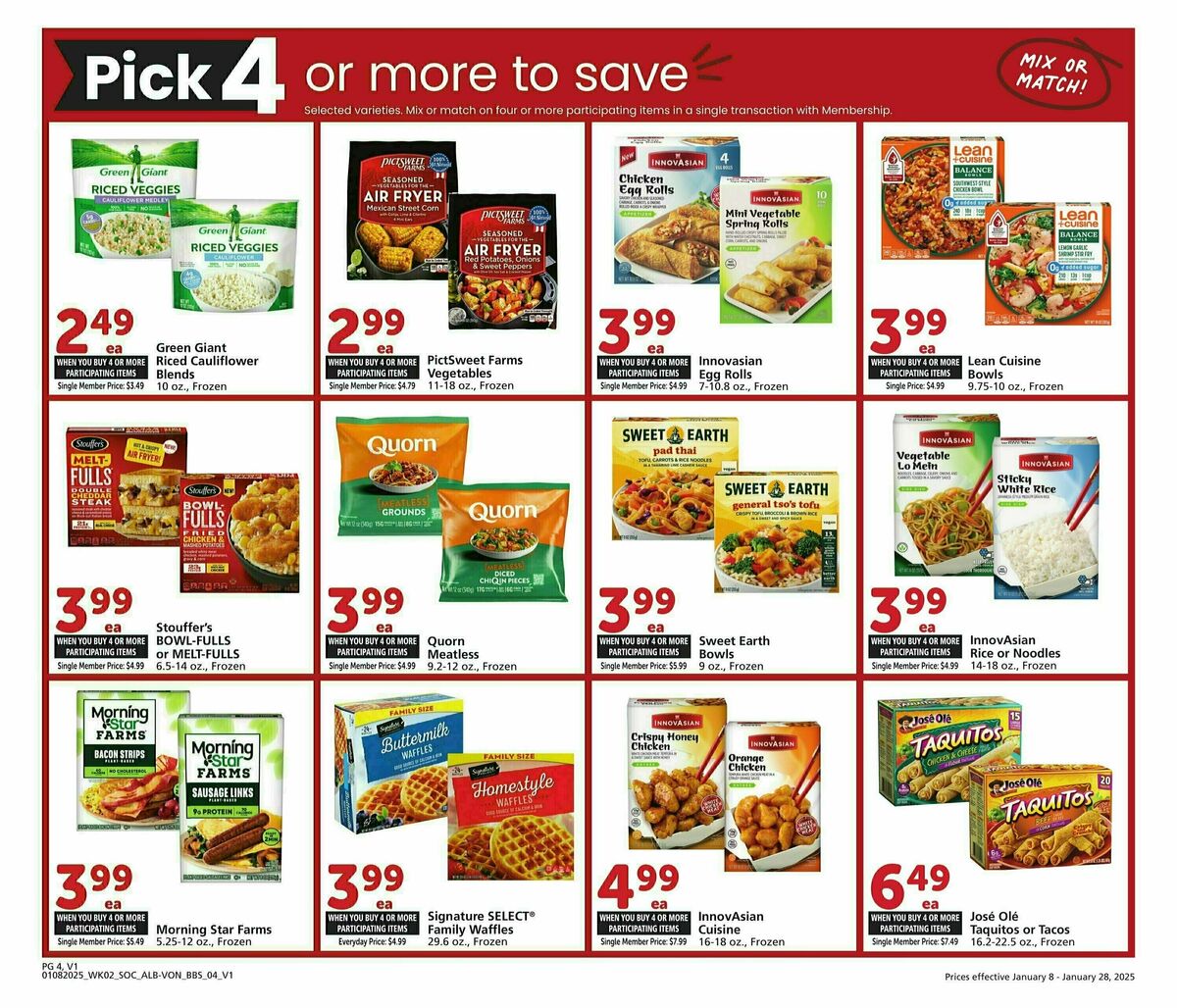 Vons Weekly Ad from January 8