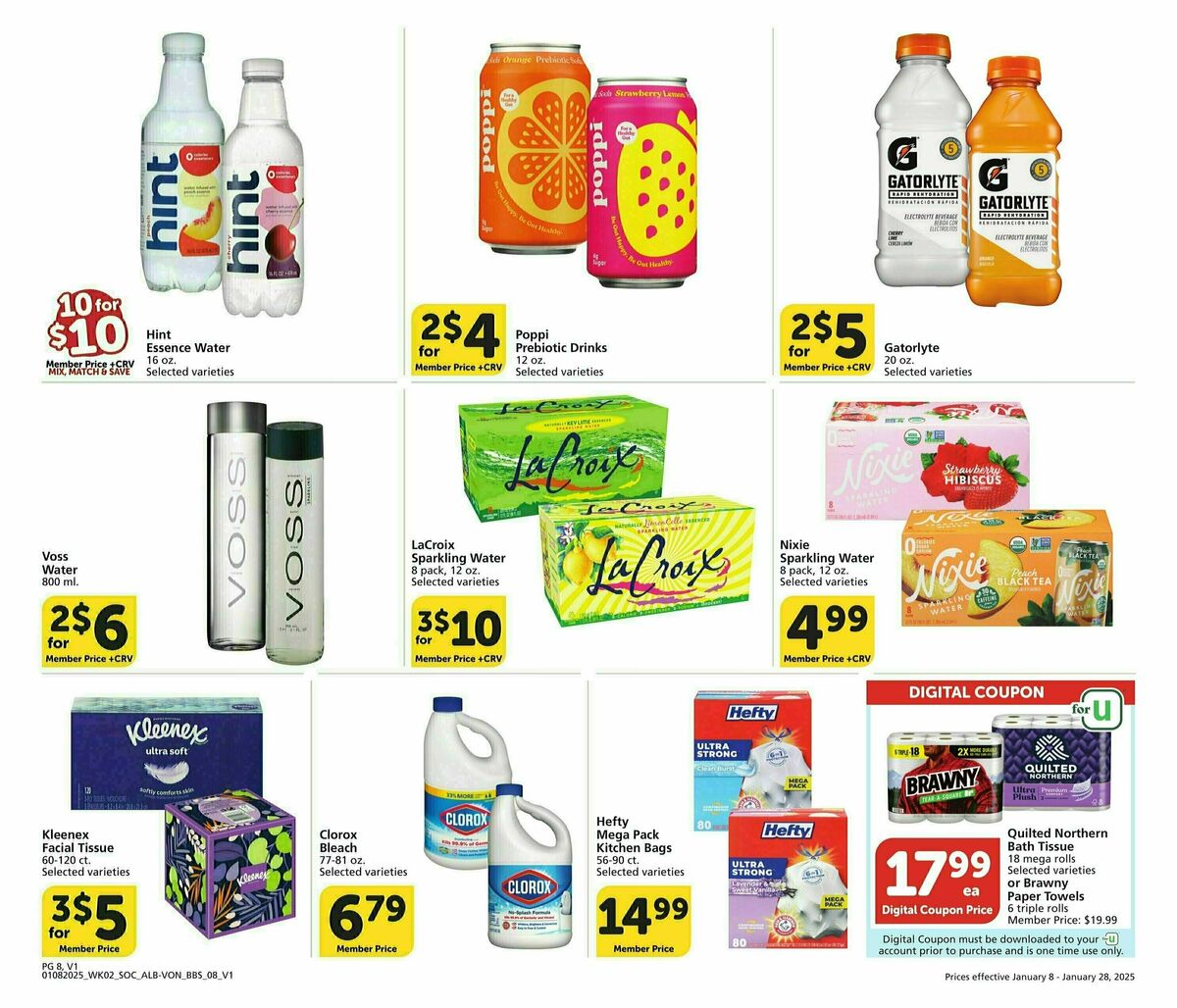 Vons Weekly Ad from January 8