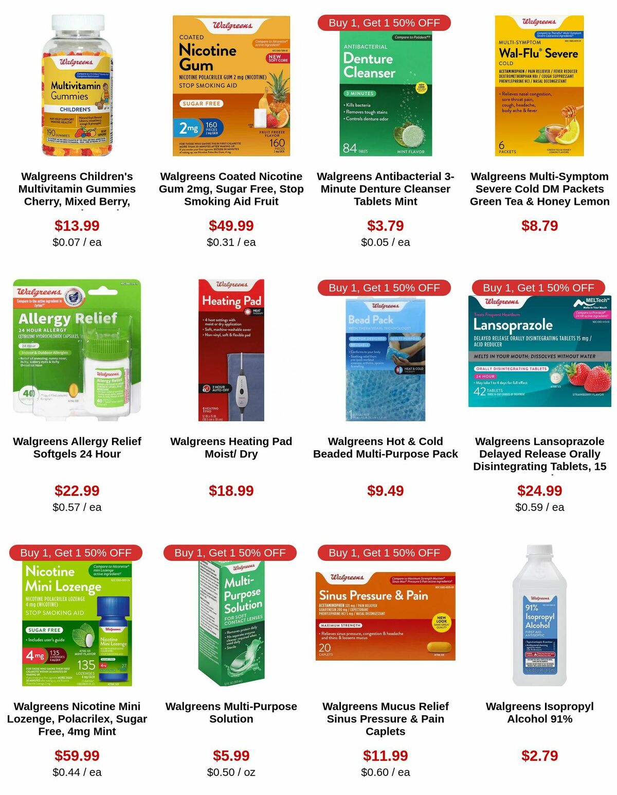 Walgreens Weekly Ad from July 19