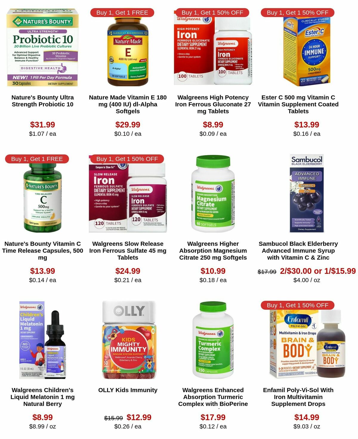 Walgreens Weekly Ad from December 29