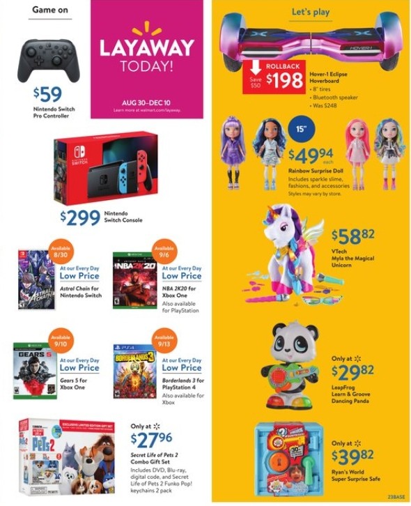 Walmart Weekly Ad from August 30