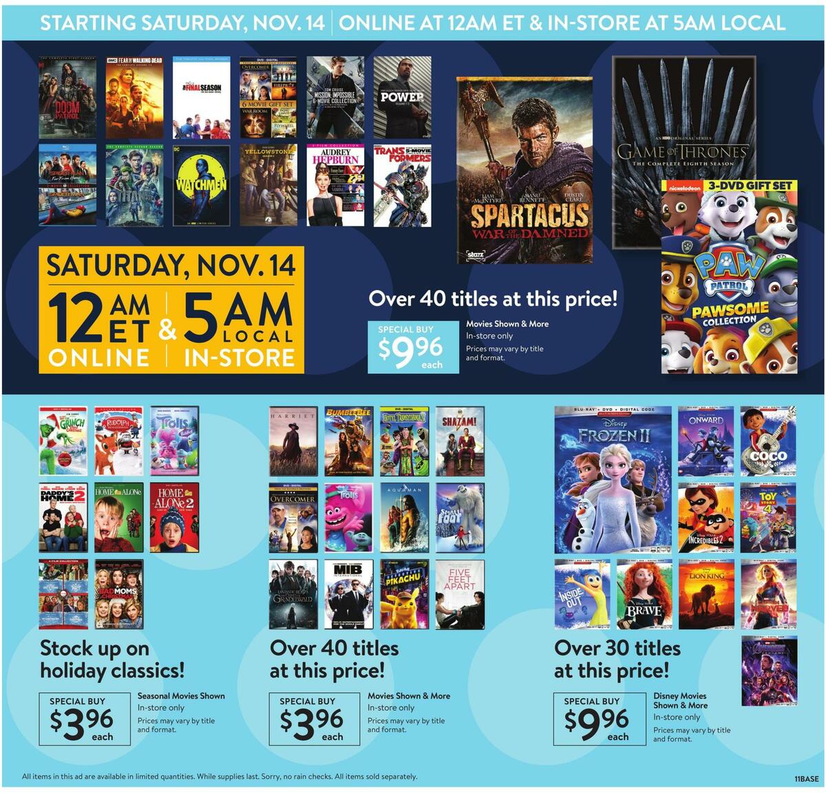 Walmart Black Friday Weekly Ad from November 11