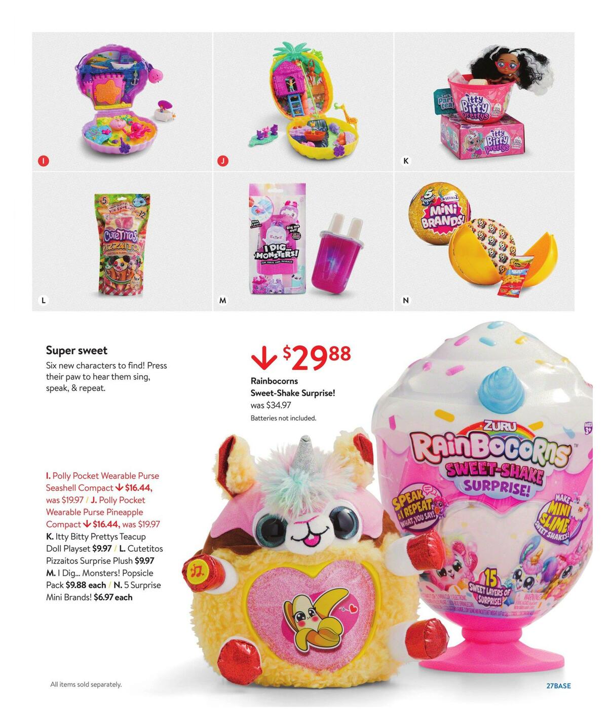 Walmart America's Best Toy Shop Weekly Ad from October 24