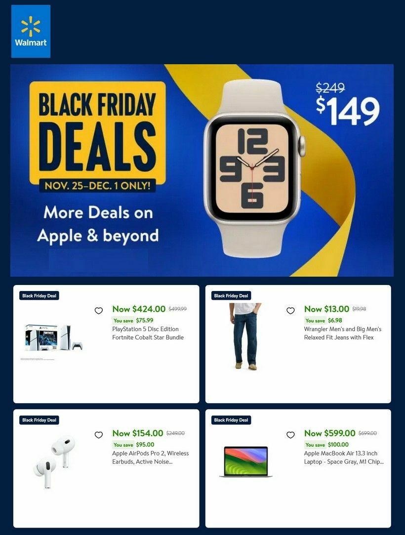 Walmart Weekly Ad from November 25