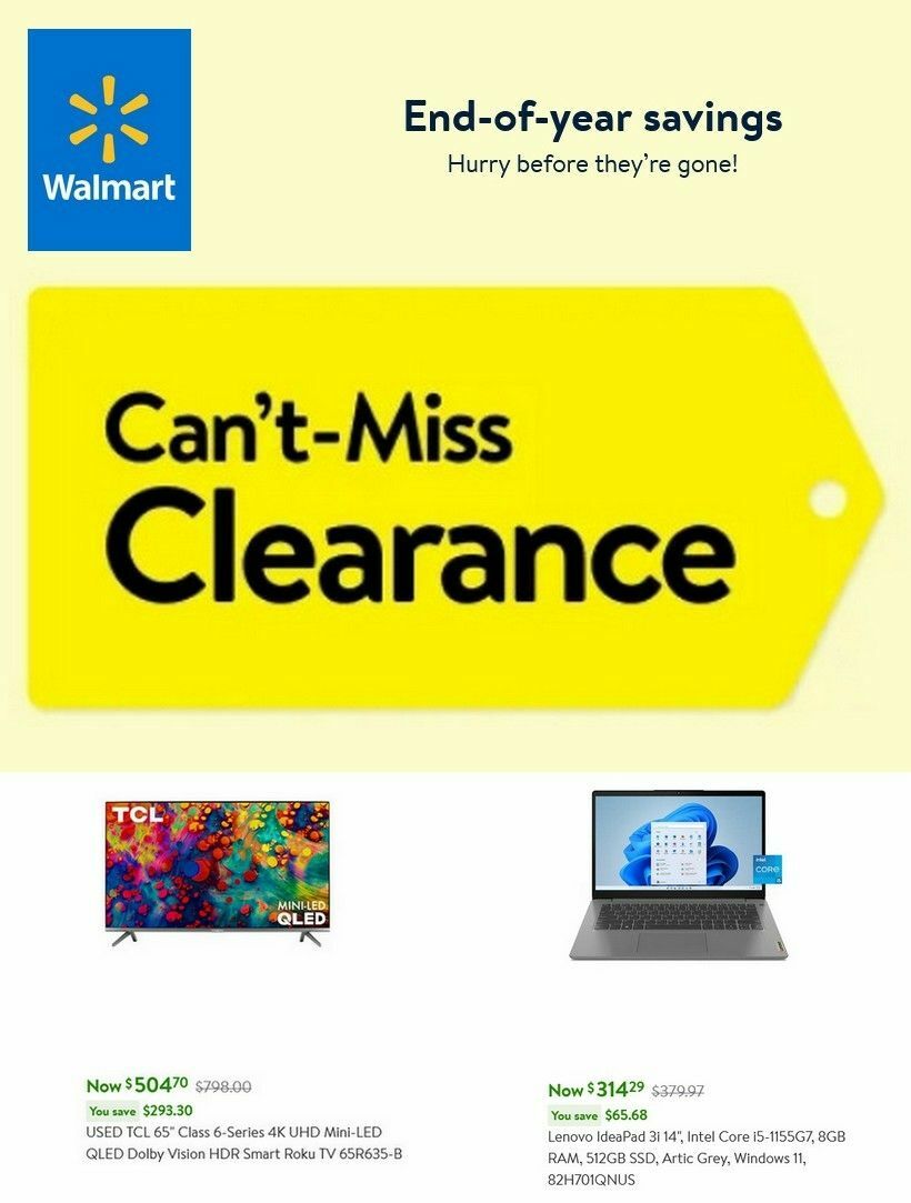 Walmart Weekly Ad from December 29