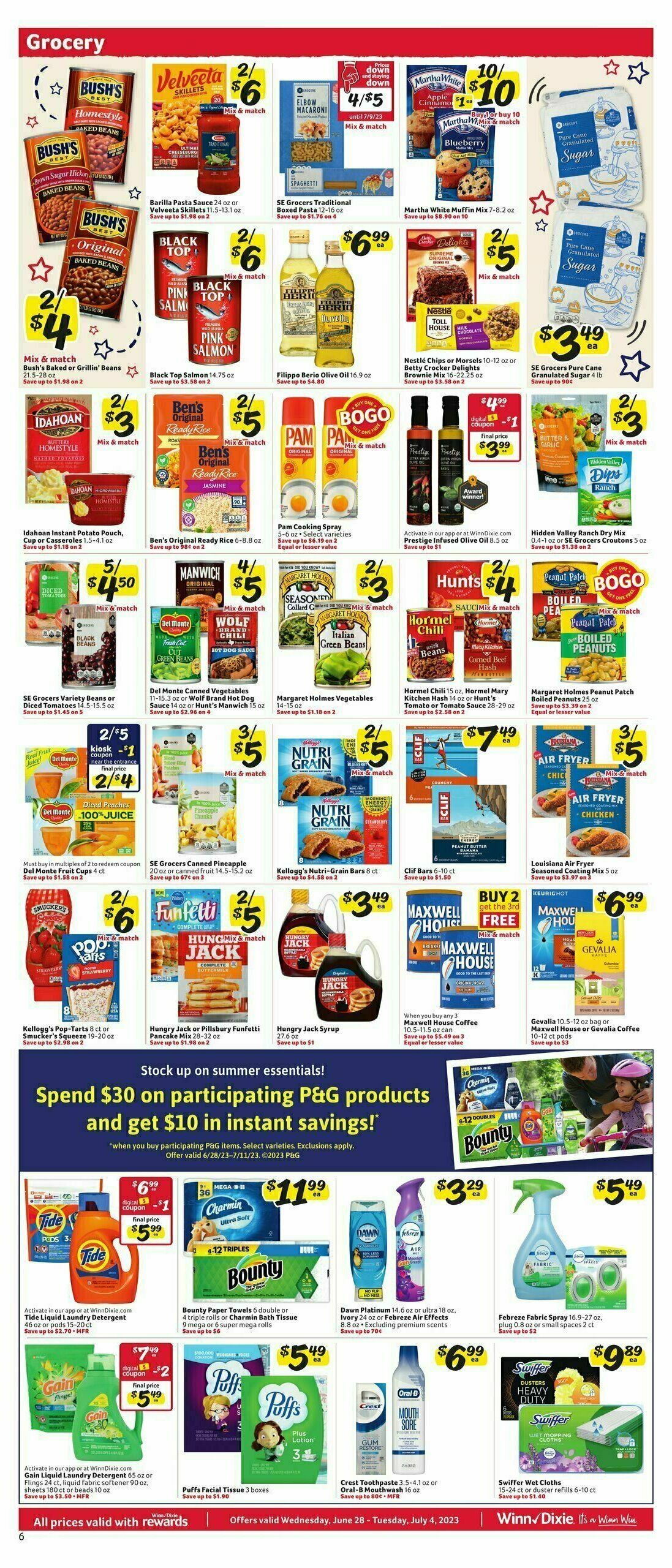 Winn-Dixie Weekly Ad from June 28