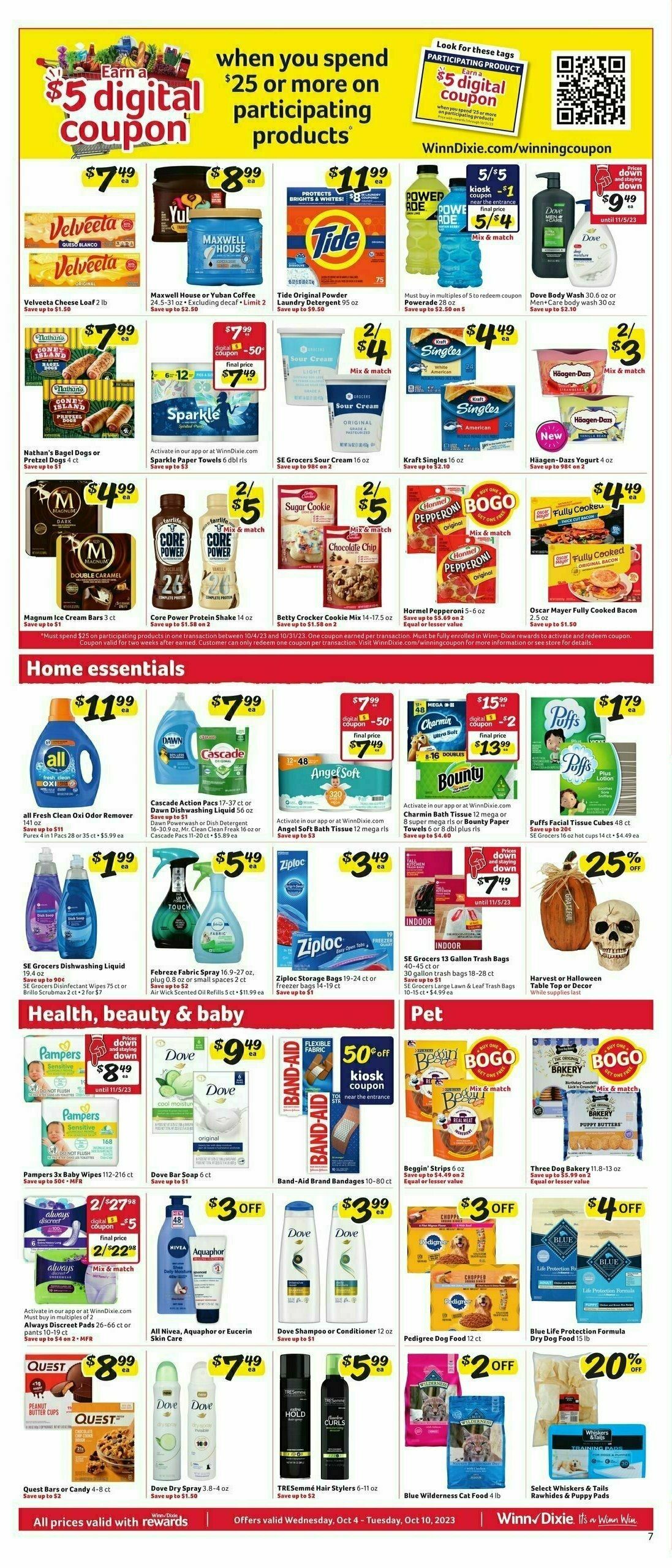 Winn-Dixie Weekly Ad from October 4