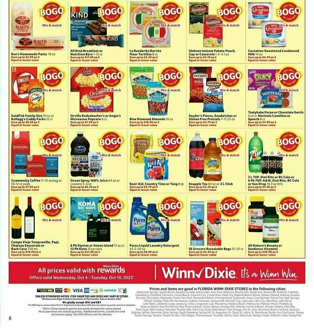 Winn-Dixie Weekly Ad from October 4