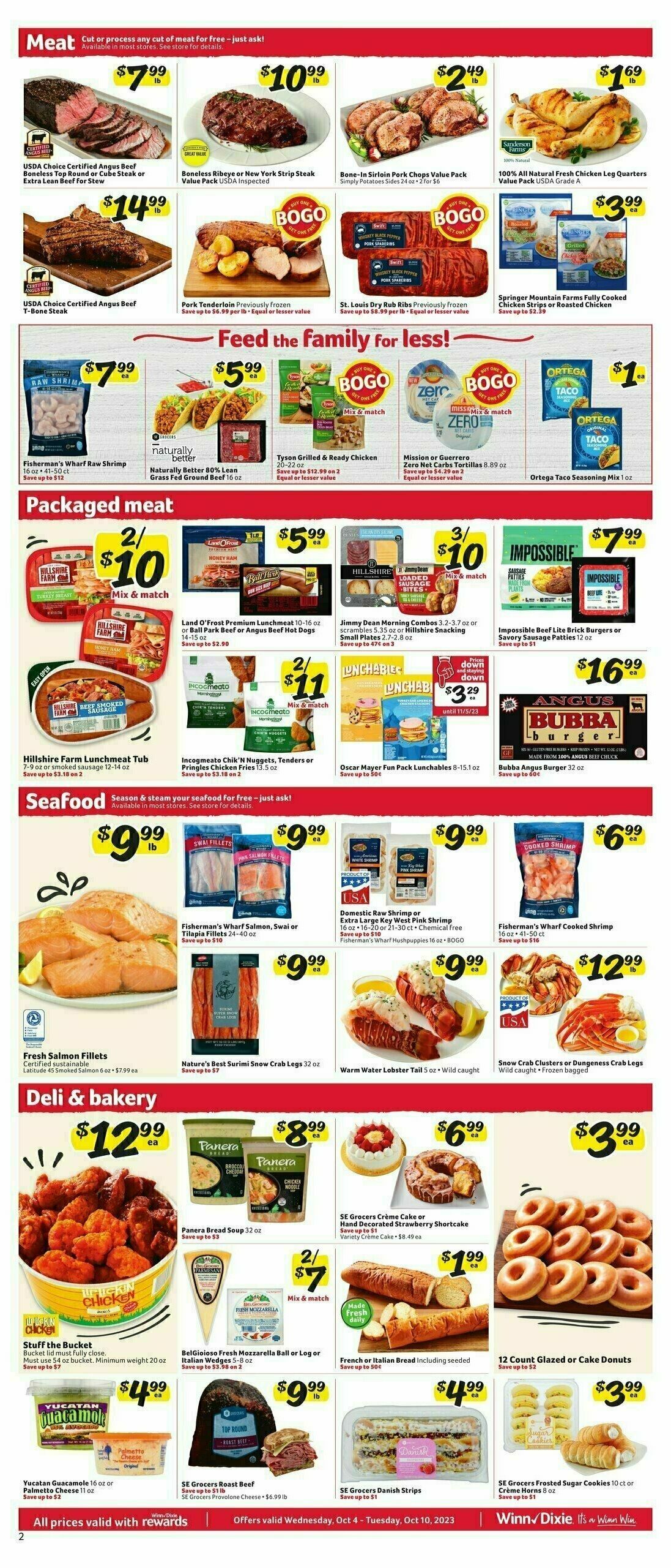 Winn-Dixie Weekly Ad from October 4