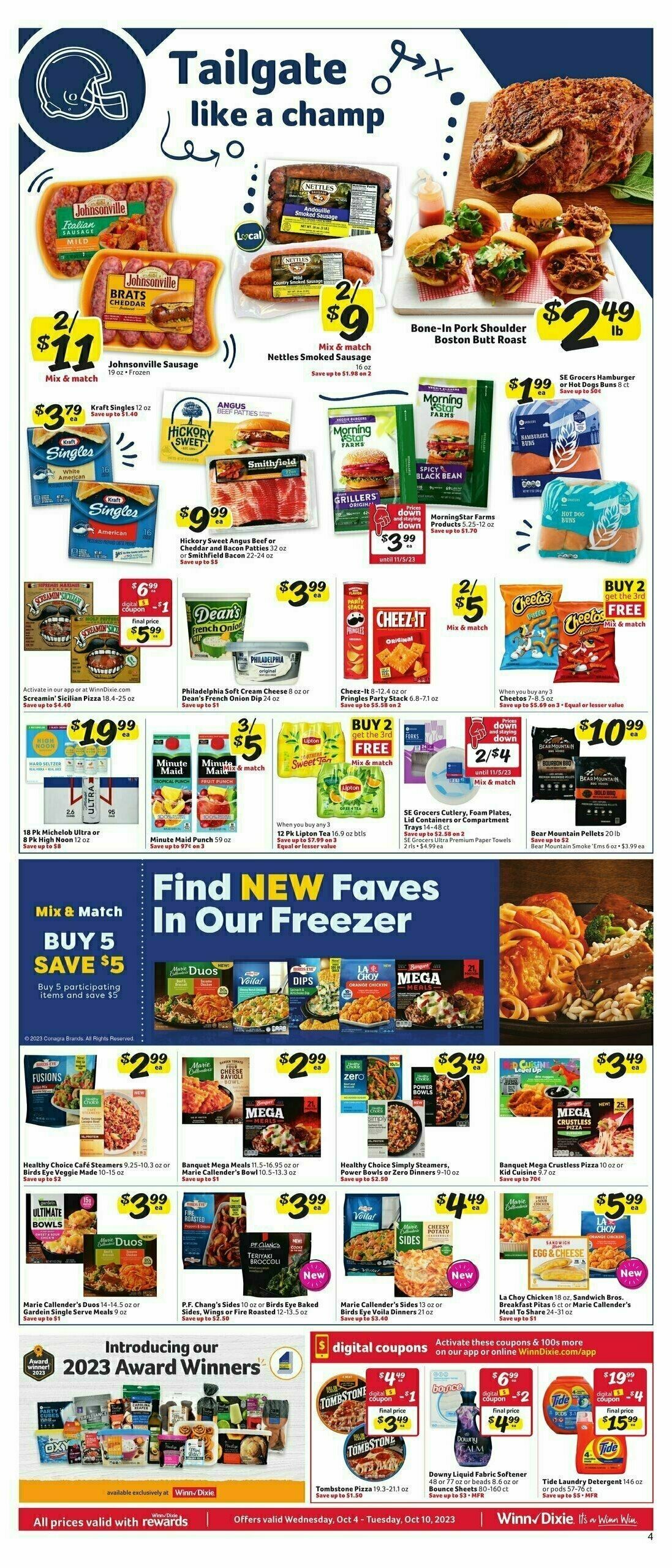 Winn-Dixie Weekly Ad from October 4