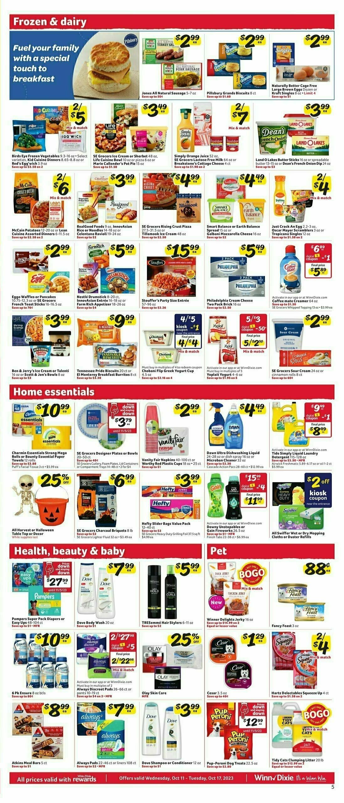 Winn-Dixie Weekly Ad from October 11