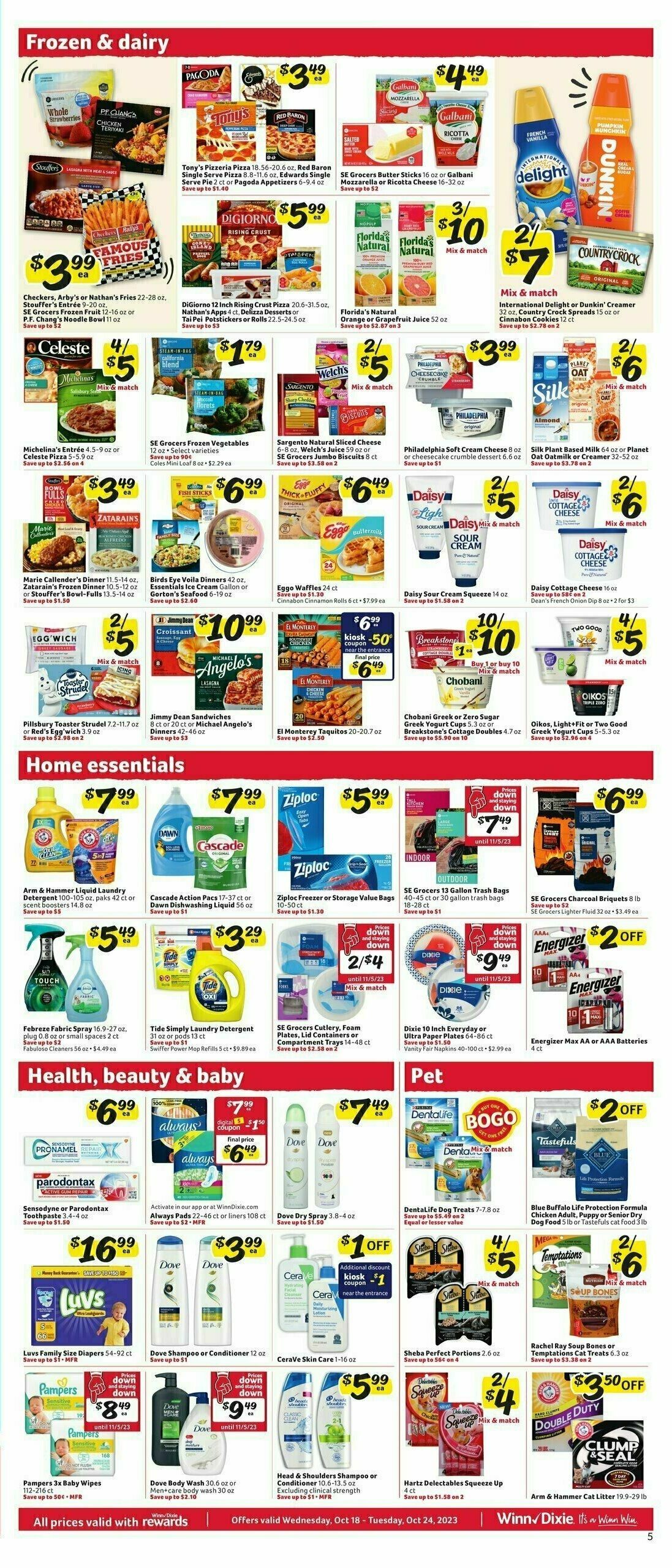 Winn-Dixie Weekly Ad from October 18