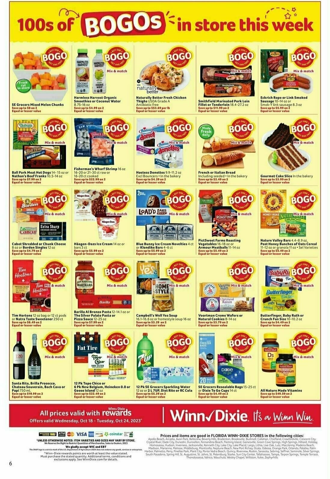 Winn-Dixie Weekly Ad from October 18