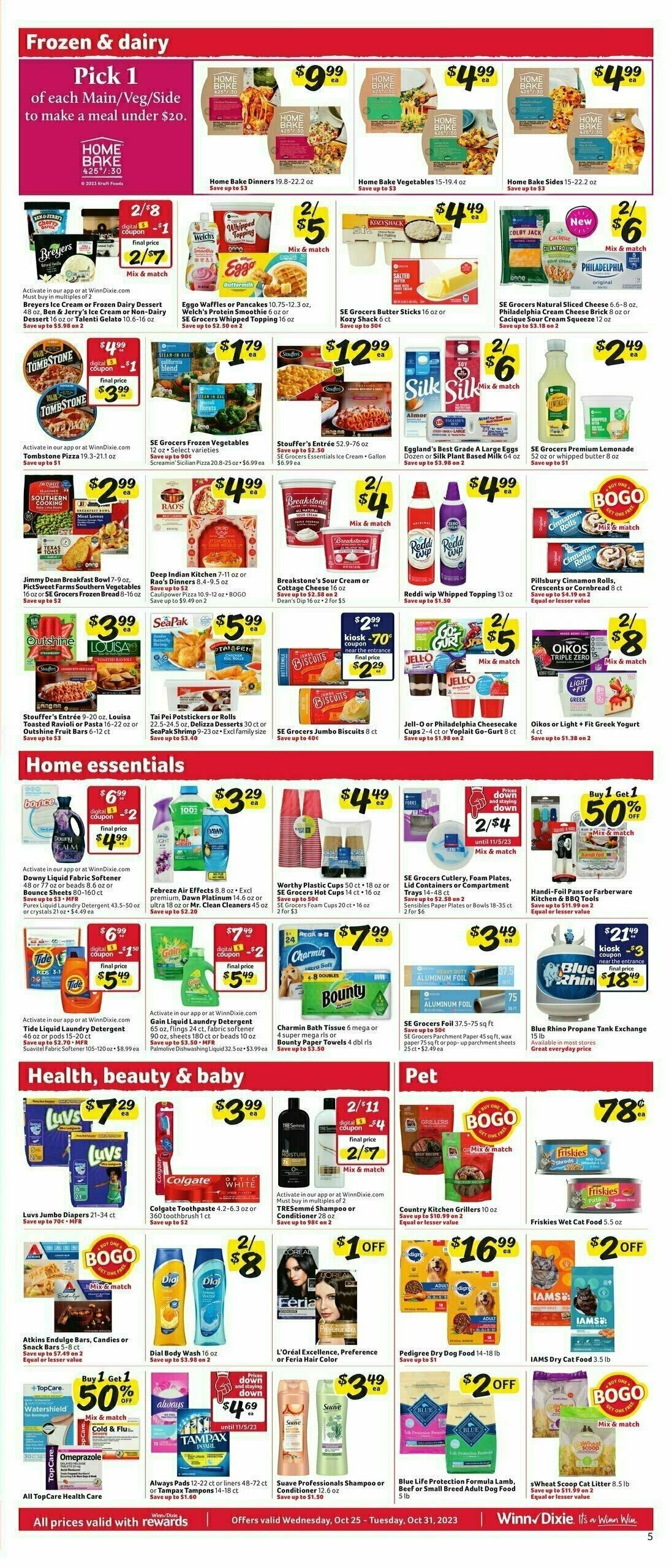 Winn-Dixie Weekly Ad from October 25