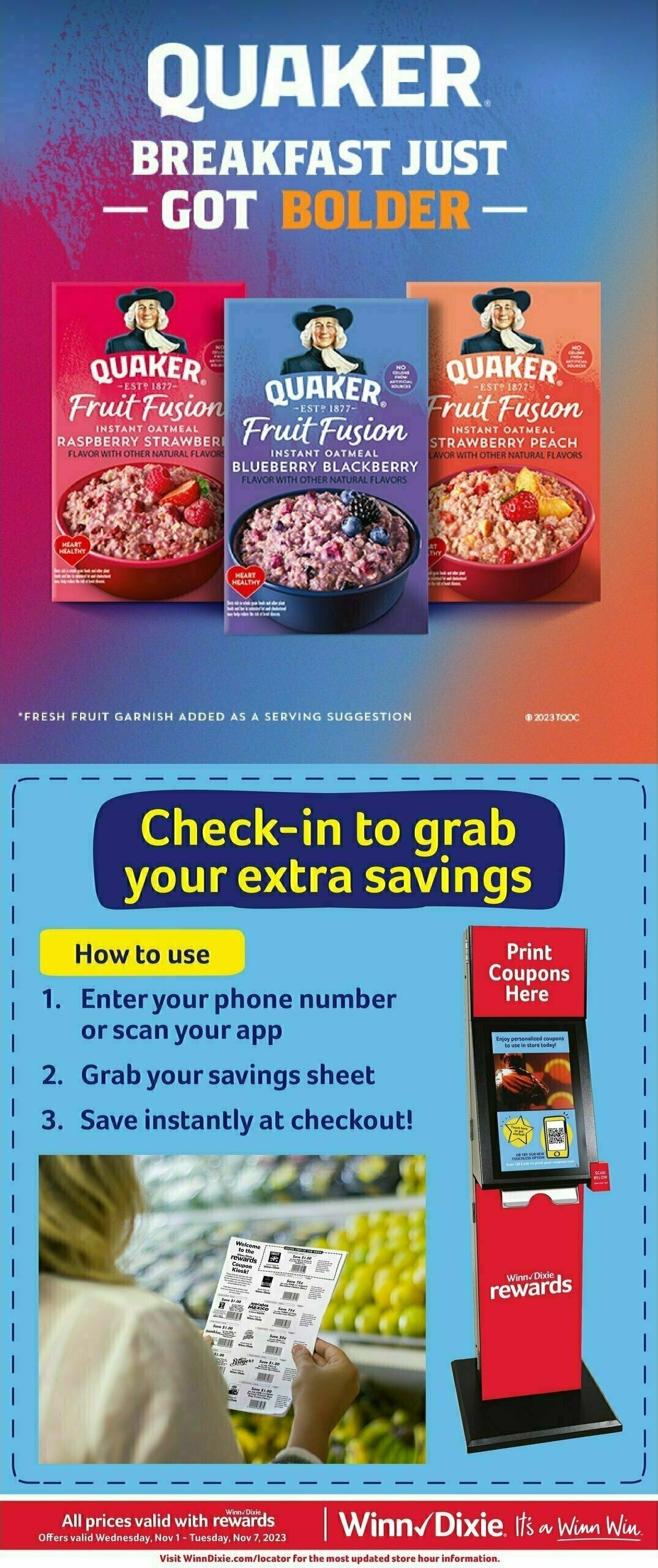 Winn-Dixie Weekly Ad from November 1