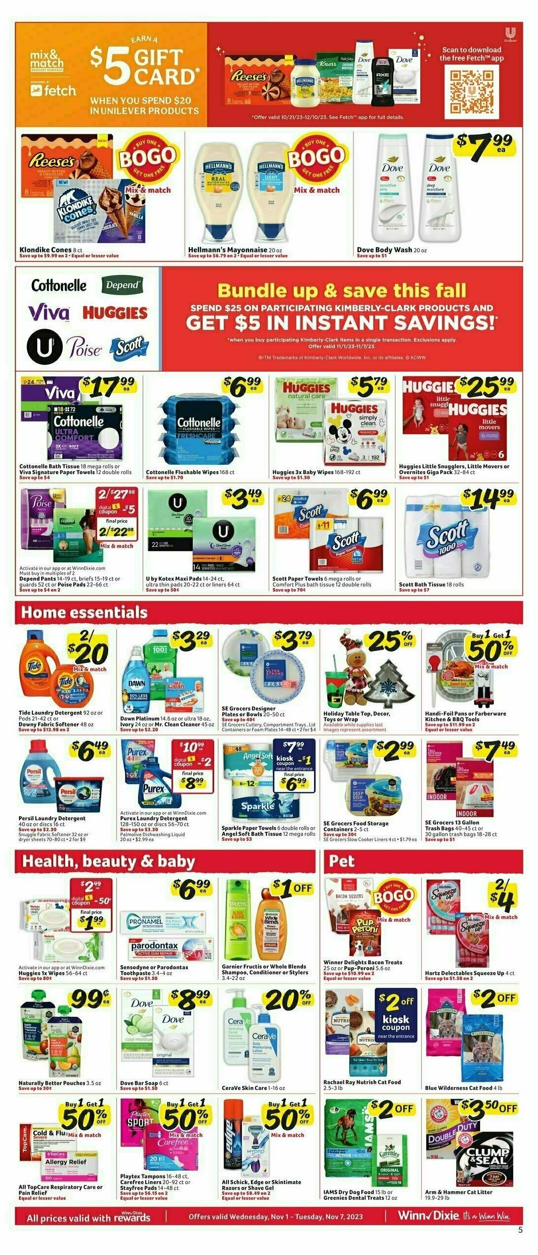 Winn-Dixie Weekly Ad from November 1