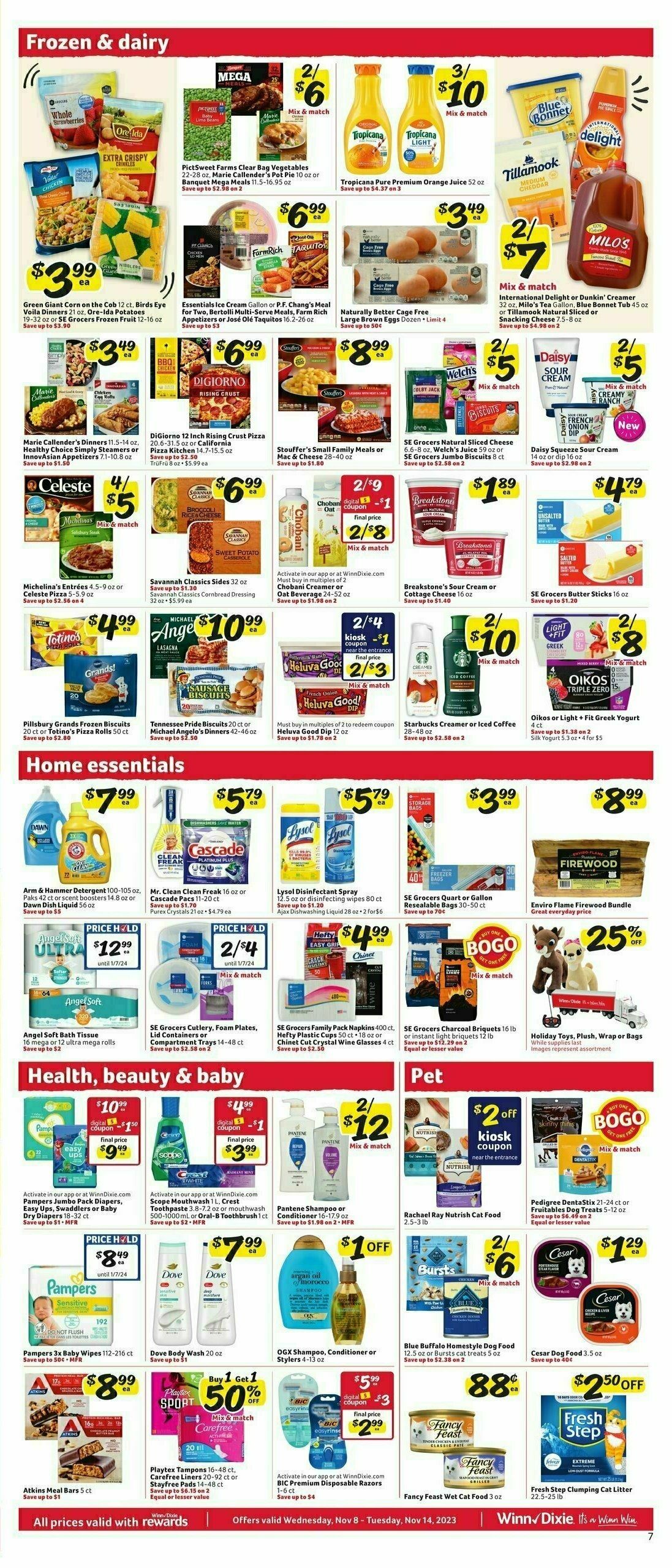 Winn-Dixie Weekly Ad from November 8