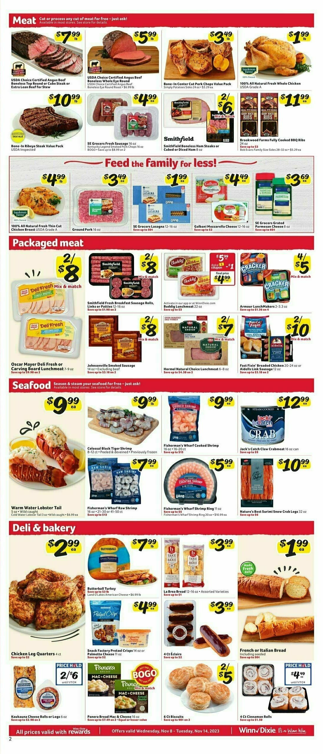 Winn-Dixie Weekly Ad from November 8