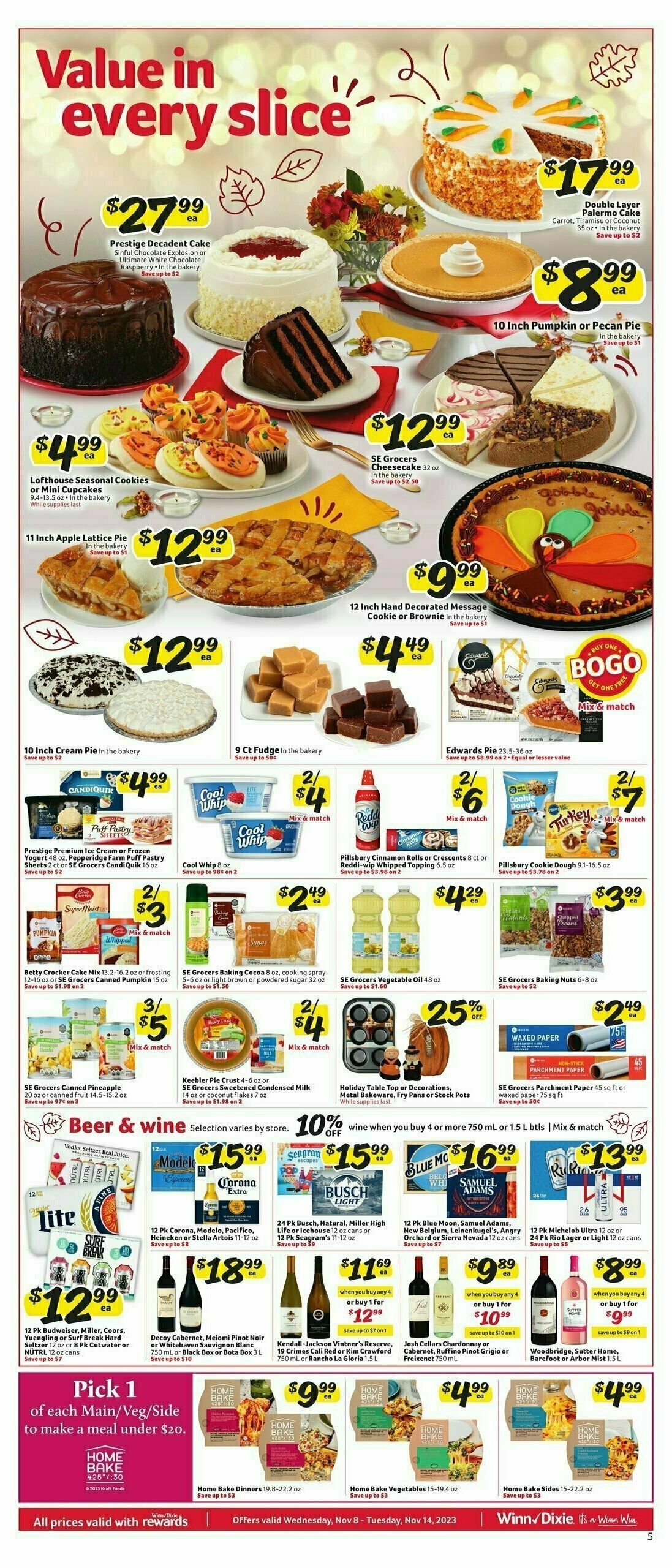 Winn-Dixie Weekly Ad from November 8