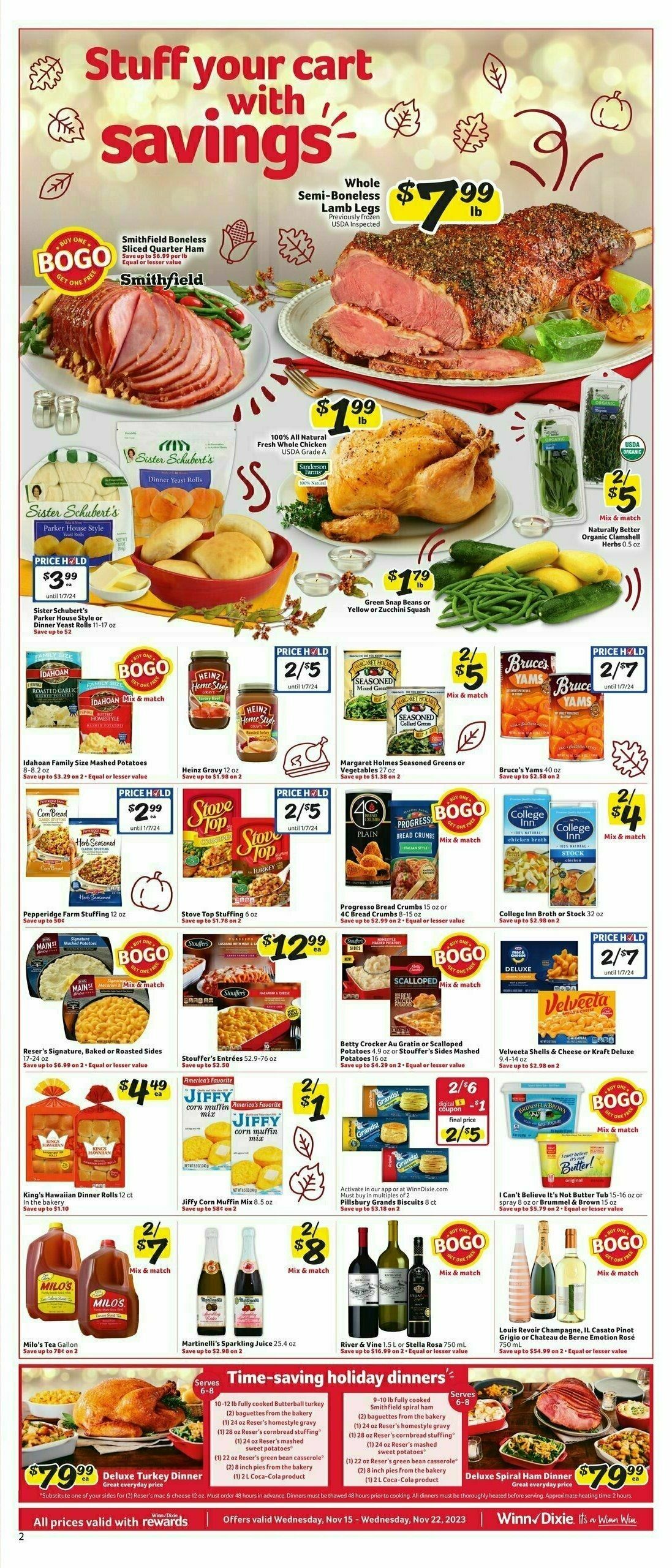 Winn-Dixie Weekly Ad from November 15