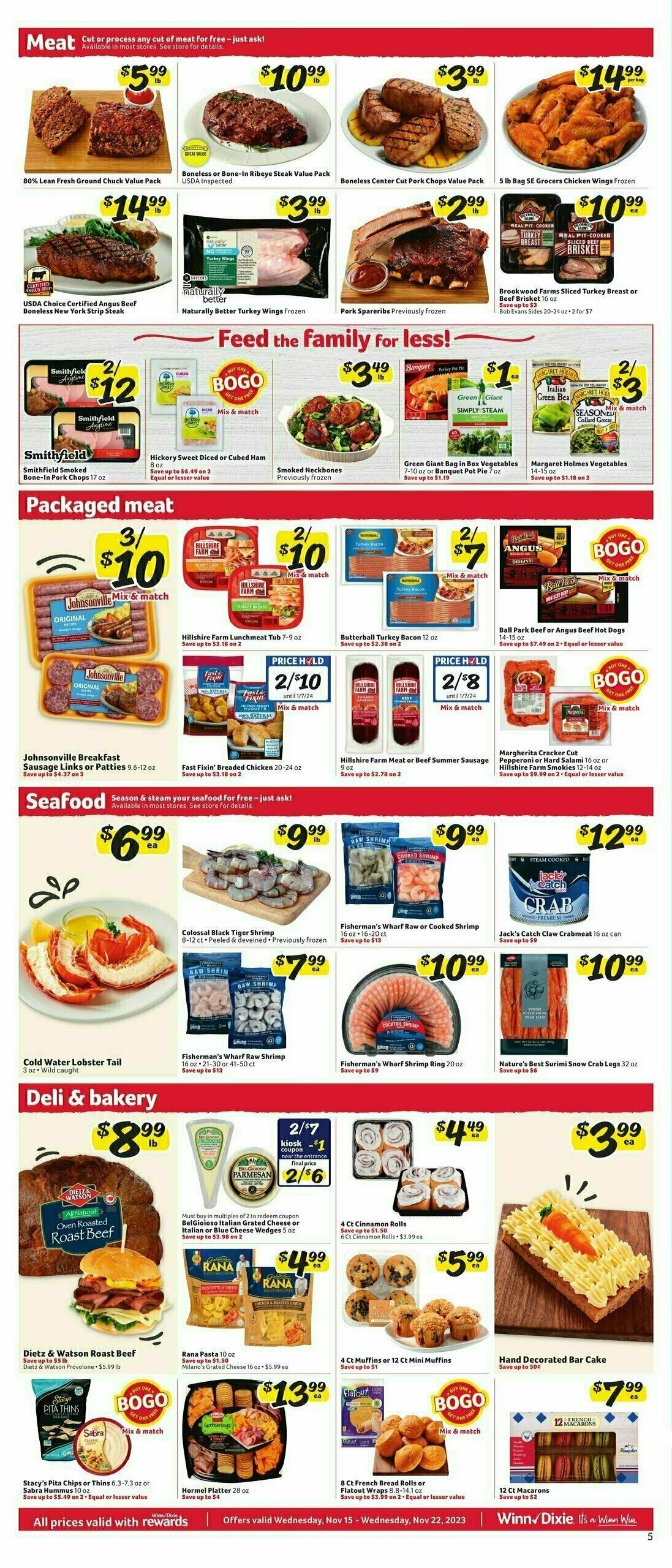 Winn-Dixie Weekly Ad from November 15