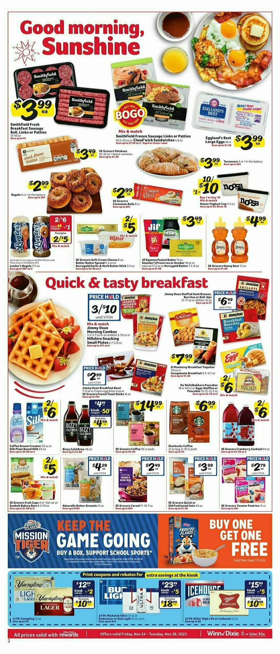 Winn-Dixie Weekly Ad from November 22