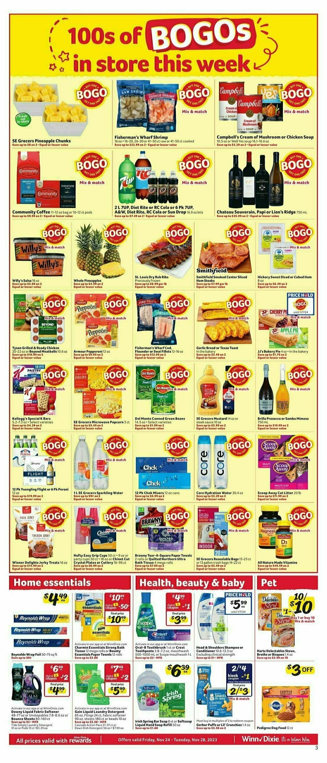 Winn-Dixie Weekly Ad from November 22