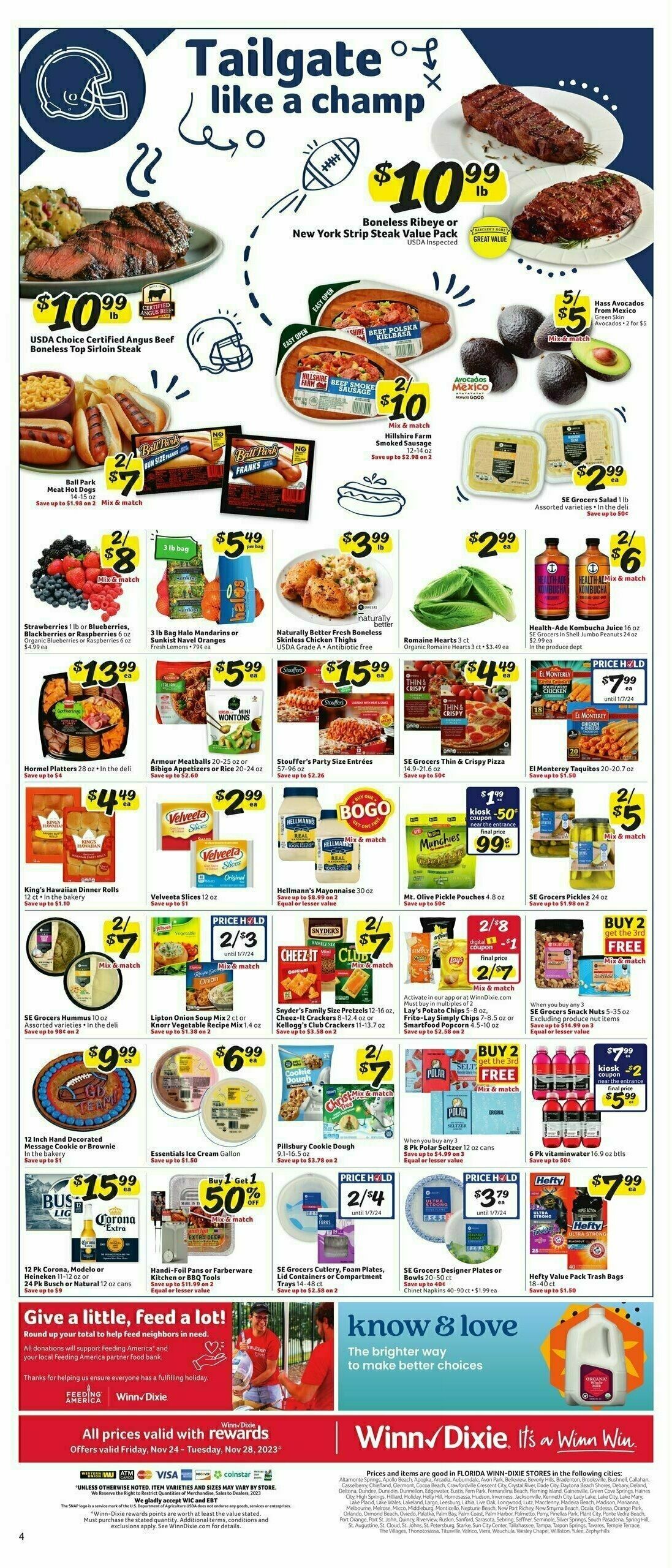 Winn-Dixie Weekly Ad from November 22